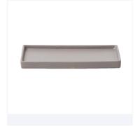 2WFYJNITP Plateaux pour Plantes Soucoupe rectangulaire for Pot de Fleurs, bac à Plantes en céramique Multicolore for palettes pour jardinières(Grigio,Grand)