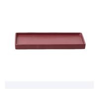 2WFYJNITP Plateaux pour Plantes Soucoupe rectangulaire for Pot de Fleurs, bac à Plantes en céramique Multicolore for palettes pour jardinières(Red,Moyen)
