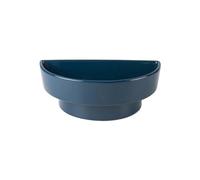 2WFYJNITP Plateaux pour Plantes Soucoupe Semi-Circulaire à Base Haute for compositions Florales, Plateau égouttoir en céramique for Bureau pour jardinières(Blue)