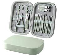 2WFYJNITP Professionnel Ensemble de Coupe-Ongles for Hommes, Coupe-Ongles, pédicure, décoration Originale, Ciseaux for la Peau des Pieds, Pinces pour Pied Ongle Épais(Green)