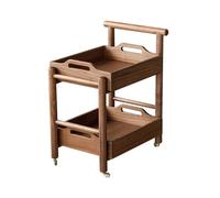 2WFYJNITP Salon Table d'appoint de Salon en Bois avec roulettes, Meuble Rangement rétro Minimaliste et Mobile Centre-Table