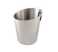 2WFYJNITP Vino Seau à glace en acier inoxydable argenté pour boissons et fêtes, 5 l, bac à vin, bac de rangement de qualité alimentaire pour bouteilles de vin, de champagne ou de bière par le Festival