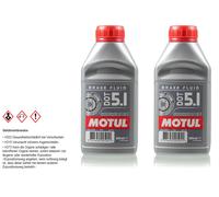 2X 0,5 Litres Original Motul 100950 Liquide De Frein DOT 5.1