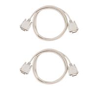2X 1,4M RS232 DB9 9 Broches Male A Video VGA Cable Adaptateur 15 Gris Clair