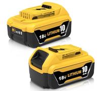 2X 10.0Ah/10000mAh Remplacement pour Dewalt Batterie DCB200 DCB201 DCB200-2 DCB127 DCB112 DCB115 DCB101 DCB204 DCB112 DCB115 DCB184 avec indicateur LED (2 * 10.0Ah Batterie)