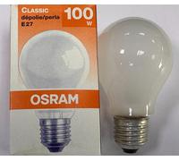 2X 100W Ampoules Incandescentes Dimmables Osram Pearl GLS E27 Vis Edison