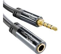2X 10m Câble d'extension Casque Micro (3,5mm Femelle a 3,5mm mâle, câble aux 4 pôles)