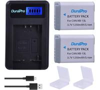 2x 1250mAh NB-13L NB13L Battery + USB LCD Charger for Canon NB-13L PowerShot G5X G7X G9X, G7X Mark II, G9X Mark II, SX720 HS, SX620 HS, SX740 Digital Camera