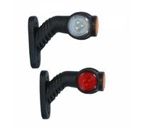 2x 12V/24V LED Feux de Gabarit Latéraux Blanc Orange Rouge Remorque Bus E-marqué