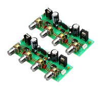 2X 12V NE4558 HIFI Pr?ampli Tone Board Bass Treble Contr?le du volume Pr?amplificateur