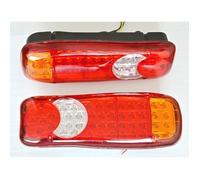 2x 12V Récupération LED Feux Arrière 12V Pour Camping-Car Camion Remorque Camionnette Châssis Benne Lkw Caravane 5 Fonctions...