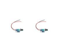 2X 12V Réglable 0%- PWM Régulateur de Vitesse Du Ventilateur avec Interrupteur à Bouton Régulateur de Vitesse Du Ventilateur à 4 Fils Réduction