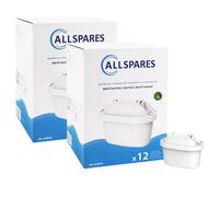AllSpares Cartouches filtrantes – Lot de 12 – Compatible BRITA MAXTRA+, MAXTRA PRO, Bosch Tassimo