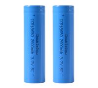 2x 18650 batterie lithium 2600mah capacité 3.7V batterie rechargeable