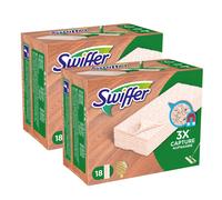 2x 18er Pack Swiffer Lave-Sol Bois & Parquet Chiffons de Plancher Recharge