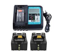 2X 18V 5.0Ah Batterie et Chargeur pour BL1850 BL1830 BL1840 BL1860 18 Volt LXT Batterie DC18RA DC18RC
