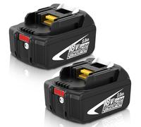 2X 18V 5,0Ah Remplacement pour Makita Batterie BL1850 BL1840B BL1860B BL1830B BL1820B BL1860 BL1840 BL1830 BL1820 avec Indicateur LED (Noir Blanc)