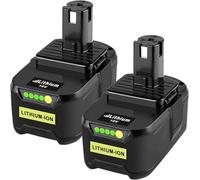 2X 18V 5,5Ah P108 Batterie de Remplacement pour Ryobi 18V One + Batterie P108 RB18L50 RB18L40 RB18L20 RB18L25 RB18L15 RB18L13 P103 P104 P105 P106 P107 P122
