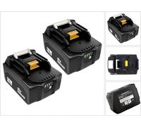 2x 18V 6,0Ah Batterie pour Makita BL1850 BL1815 BL1815N BL1820 BL1820B BL1830 BL1830B BL1835 BL1840 BL1840B BL1845 BL1850B BL1860 BL1860B LXT400