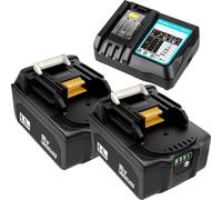 2x 18V 6000mAh Li-Ion Batterie avec chargeur DC18RC Pour Makita BL1850 BL1815 BL1820 BL1830 BL1835 BL1840 BL1840B BL1845 BL1860 BL1860B LXT400