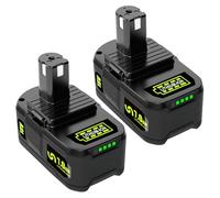 2X 18V 7Ah Batterie Compatible pour Ryobi ONEPLUS RB18L50 RB18L40 RB18L25 RB18L20 RB18L15 RB1850X RB1840XG RB1840X RB1825C RB1820C Coupe Bordure Souffleur Tondeuse