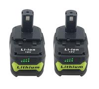 2X 18V 8.0Ah/8000mAh Batteries au Lithium pour Ryobi P108 RB18L40 P108 RB18L25 P108 RB18L15 RB18L13 P107 P122 P104 P105 P102 P102 P108 2003