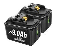 2X 18V 9,0Ah Remplacement pour Makita Batterie 18V BL1850B BL1850 BL1860B BL1860 BL1840 BL1845 BL1835 BL1830 BL1815 LXT-400 avec indicateur