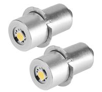 2X 1W P13.5S LED Flashlight Bulb, 100-110LM 2700-7000K Replacement Bulb Torch Lamp Emergency Work L