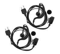 2X 2 Broche PTT Ecouteur A Crochet D'Oreille Ecouteur MIC pour MIDLAND Walkie Talkie G6 - G7 - G8 - G9 GXT550 GXT650 LXT80,