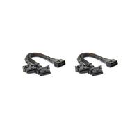 2X 2 En 1 OBD2 Câble D'Extension OBDII Mâle à 2 Femelle Séparateur Voiture Ordinateur Connexion Conversion Prise Prise 30 CM