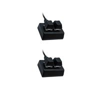 2X 2 Touches Macro Programmation Clavier RVB Clavier Dessin de Jeu Commutateur Rouge Clavier Personnalisé Clavier de Jeu OSU,Noir