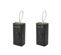 2X 21X18650 BoîTier de Batterie Sans Soudure BoîTier de Batterie Externe PD- avec LumièRe 18650 BoîTier de Charge de Batterie DéTachable Portable