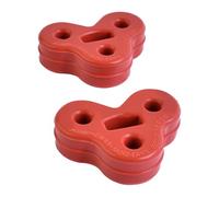 2x 3 Holes Exhaust-Rear Muffler Insulator Compatible with Jaguar XF XJ XJL (2008-2018) Replacement for C2C32948 2W935A262EA