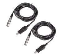 2X 3 Metres USB Male Vers XLR Microphone Femelle Nouveau Cable de Liaison USB MIC
