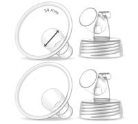 2X 34 mm Maymom Pièces de pompe à deux parties à col large pour pompes Spectra S1/S2 ; incluant des collerettes à large ouverture ; collerettes Spectra non originales