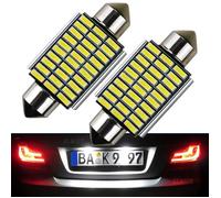 2X 39mm Ampoules LED Blanche de voiture intérieure C5W pour BMW E39, E60, E61, E53, E70, E46, E90, E91, E92 6000K, 5W 30SMD