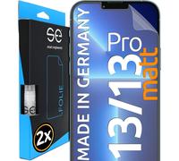 2x 3d Anti-Reflective Protective Film For Apple Iphone 13/13 Pro,Self-Repairing,Fingerprint And Faceid Compatible,Bubble-Free Installation,Shock And Scratch Resistant,Made In Germany