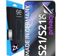 2x 3d Privacy Protection Film For Samsung Galaxy S21,Self-Repairing,Footprint And Faceid Compatible,Bubble-Free Installation,Shock And Scratch Resistant,Made In Germany