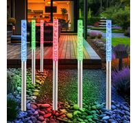 2x 3er Set Solaire Lumières Fiche Lampe Changement Balcon Jardin Inox IP44