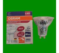 2X 4,9W OSRAM Dimmable LED GU10 PAR16 Réflecteur Spot Ampoules 3000K 36 Deg [EEK: A]