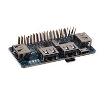 2X 4 Hub USB Chapeau pour Raspberry Pi 3 / 2 / Zero W Carte D'Extension USB À Uart pour Débogage en Série