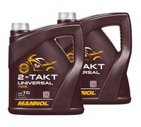 2X 4 Litres D'Huile Moteur 2 Temps Universelle MANNOL API TC Moto Scooter Huile
