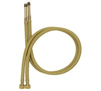 2x 40cm M10 x G3/8 Une Paire Or Nylon Tressé Tuyau Flexible Robinet