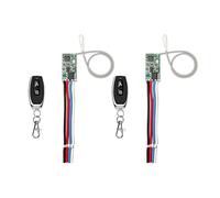 2X 433Mhz DC 3.6-24V 1CH Relais Sans Télécommande Commutateur Mini Module avec Émetteur pour Lampe à LED Lumière DIY, Type B
