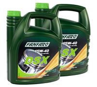 2x 5 L Huile Moteur FANFARO DSX 15W-40 API CH-4/SL