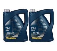2x 5 Litre Original MANNOL huile moteur TS-2 Shpd 20W-50 Api CH-4/CG-4/CF-4/