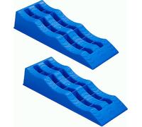 2x 5 tonnes Cale de marche Caravane Camping-car 120 mm bleu