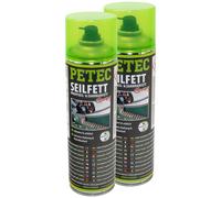2X 500 Ml PETEC 71650 Graisse Pour Câbles Spray Graisse Pour Engrenages Spray