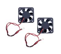 2x 50x50x10mm 2 pin DC 12V 5010 50mm Mini Small Silent Cooling Fans with Wires,Miniature Brushless Fan 12V 3D Printer Fan with Cable Connector