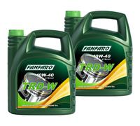 2X 5L FANFARO TRD-W UHPD 10W-40 Huile Moteur API CI-4/SL ACEA E7 A3/B4 JASO DH-1